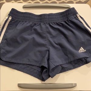Blue adidas shorts
